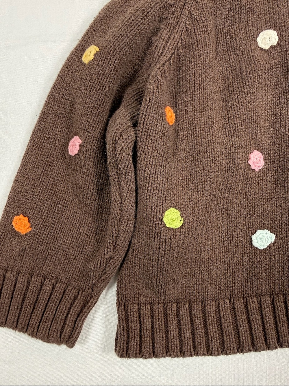 VINTAGE GYMBOREE Toddler Girls 2007 Botanical Babies Hooded Zip Cardigan 12-18M - Picture 8 of 11